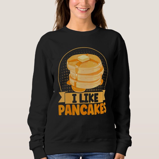 Camiseta Crianças de Panqueca Eu Gosto de Panquecas (Frente)
