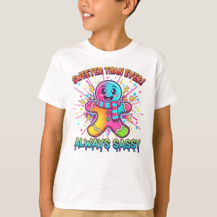 Camiseta Crianças de Pão de Mel Doce e Sassy