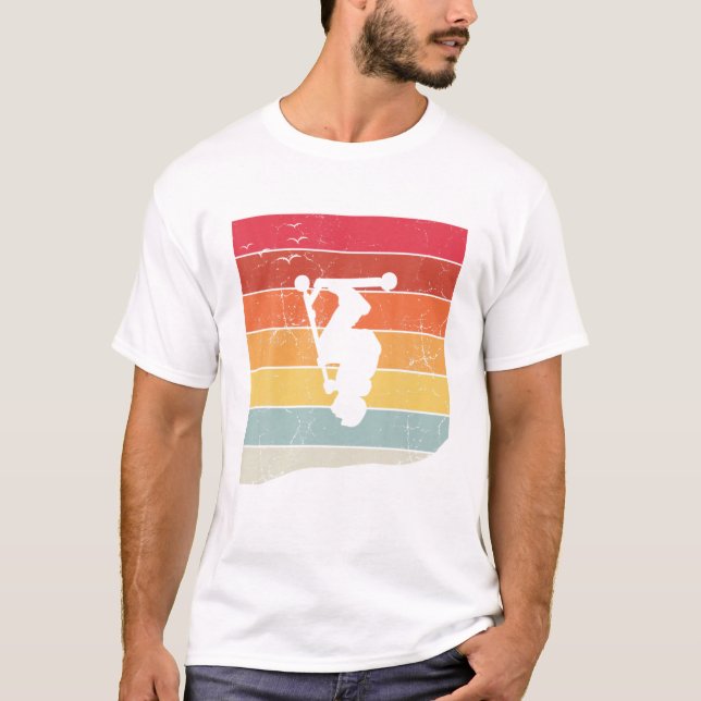 Camiseta Crianças de Patinete de dublagem (Frente)
