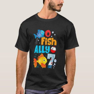 Camiseta Crianças De Peixe Só Um Dia De Aniversário 7 Litro