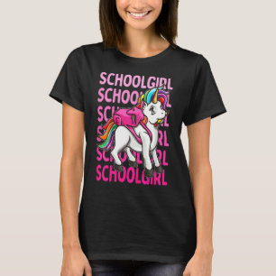 Camiseta Crianças De Primeira Classe, Garota Do Unicórnio 1