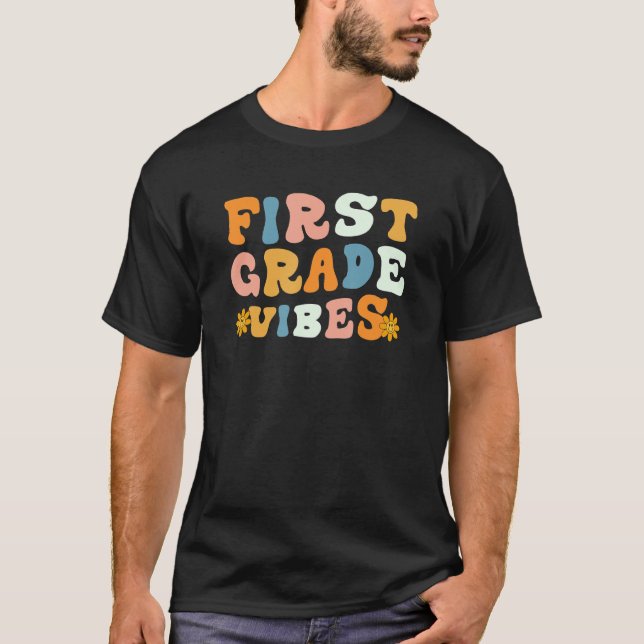 Camiseta Crianças De Primeiro Grau Vivem De Volta Para Prof (Frente)