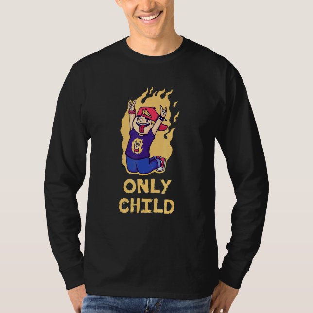 Camiseta Crianças De Rock E Roll Apenas Para Crianças (Frente)