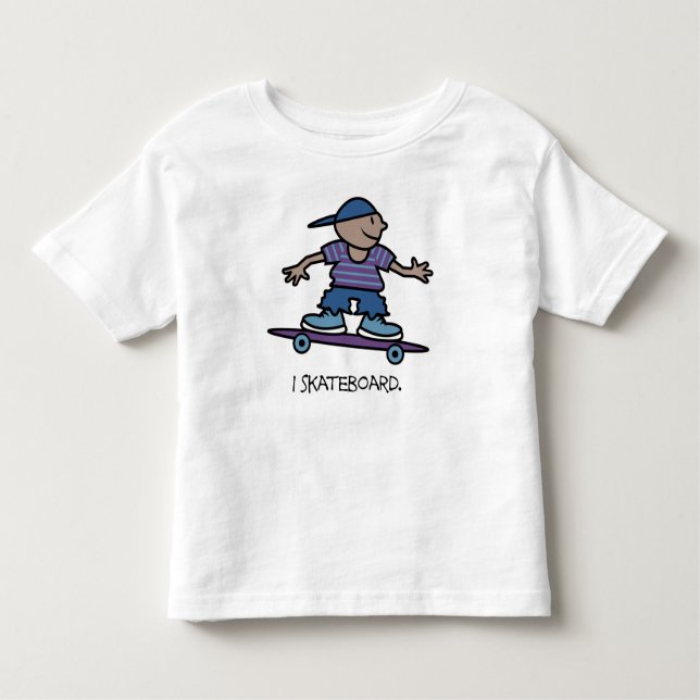 Camiseta Crianças de skate (Frente)