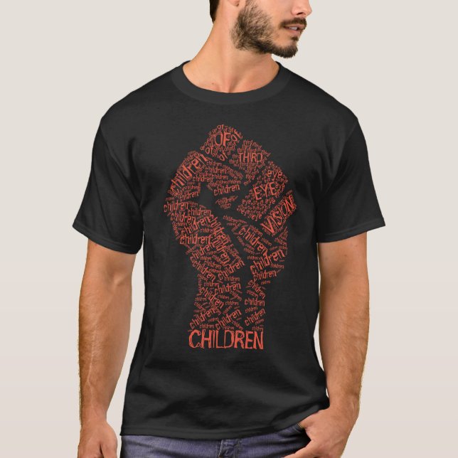 Camiseta Crianças de terceira visão ocular é Poder (Frente)