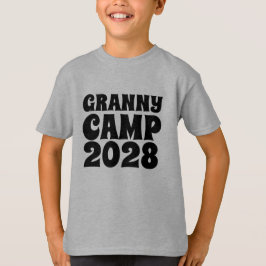 Camiseta Crianças de Texto do Camp de Vovó Retrovisor