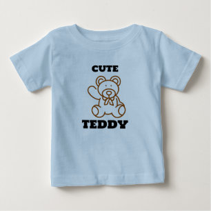Camiseta Crianças de Ursinho de Urso de Corte