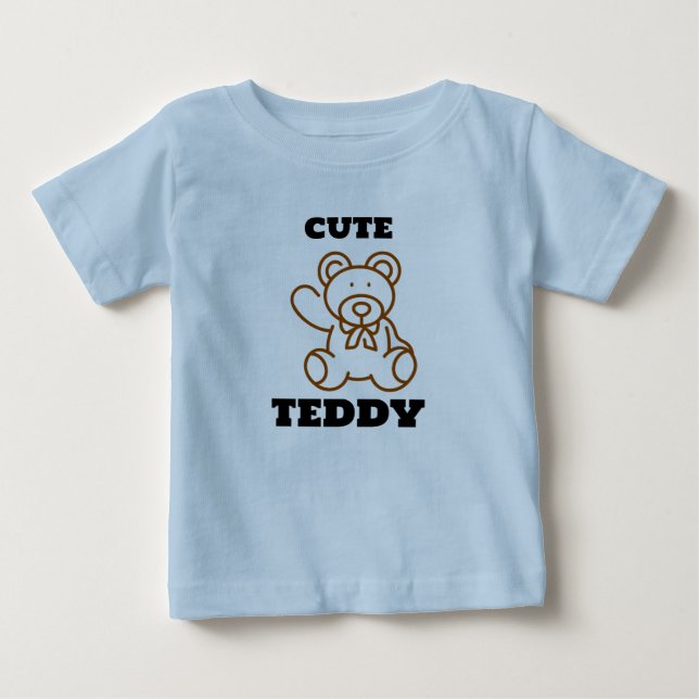 Camiseta Crianças de Ursinho de Urso de Corte (Frente)