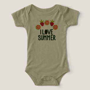 Camiseta Crianças de Verão Fruta
