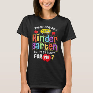 Camiseta Crianças De Volta À Escola Estou Pronta Para O Jar