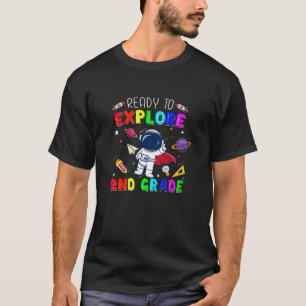 Camiseta Crianças De Volta À Escola Pronta Para Explorar As