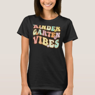 Camiseta Crianças De Volta à Escola Vibes de Jardim de Infâ