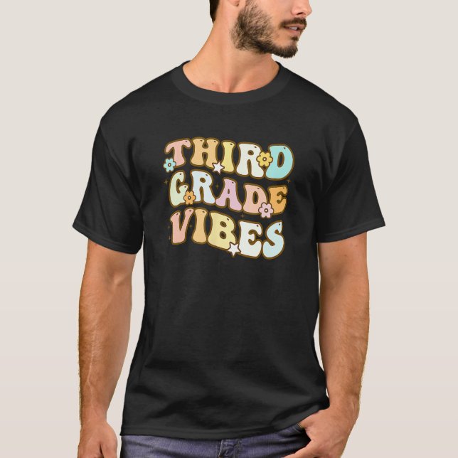 Camiseta Crianças De Volta À Escola Víblias De Terceiro Gra (Frente)