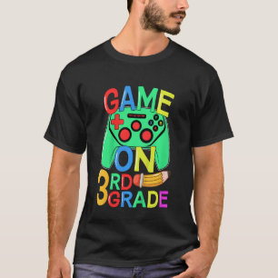 Camiseta Crianças De Volta Ao Jogo De Vídeo Da Escola