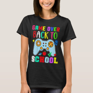 Camiseta Crianças de volta ao jogo escolar sobre professor