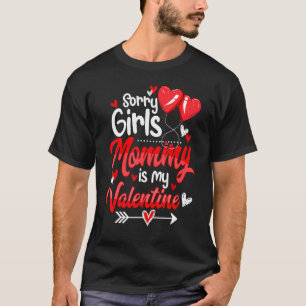 Camiseta Crianças Desculpem Meninas Mamãe é meu bebê do Dia