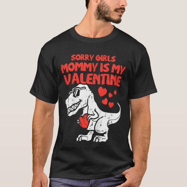 Camiseta Crianças Desculpem Meninas Mamãe É Meu Namorados T (Frente)