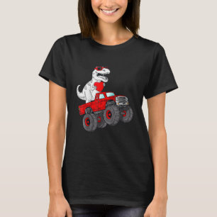 Camiseta Crianças Dia de os namorados Rex Monster Truck Tod