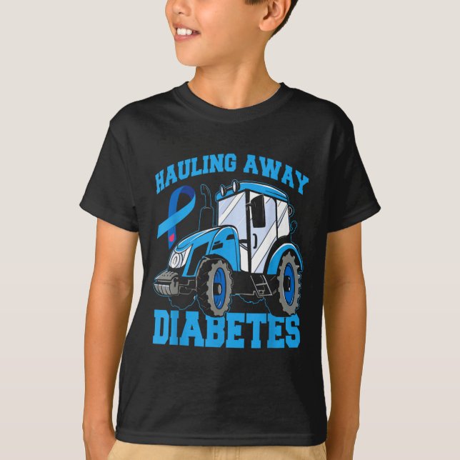 Camiseta Crianças Diabéticas T1d Mês de Conscientização do  (Frente)