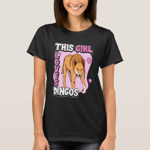 Camiseta Crianças Dingo Citam Cachorro Que Essa Menina Ama