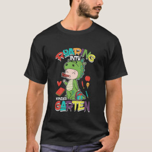 Camiseta Crianças Dinossaur Dino Para Crianças Meninos Jard