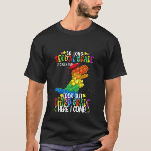 Camiseta Crianças Dinossauras Pintão Tão Longo segundo Grau