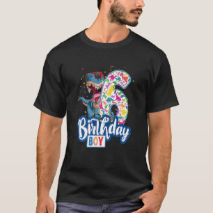 Camiseta Crianças Dinossauro Ideia de Aniversário para Cria