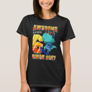 Camiseta Crianças Dinossauro Incrível Desde Aniversário do