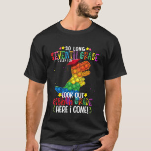 Camiseta Crianças Dinossauros Pintget Toy Tão Longo 7 Grau