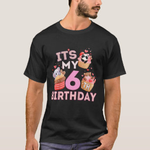 Camiseta Crianças Divertidas Animais Bonitos Cupcake É Meu