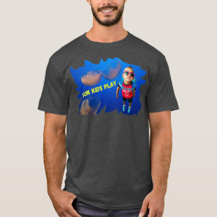Camiseta Crianças Divertidas Brincam O Dia Todo
