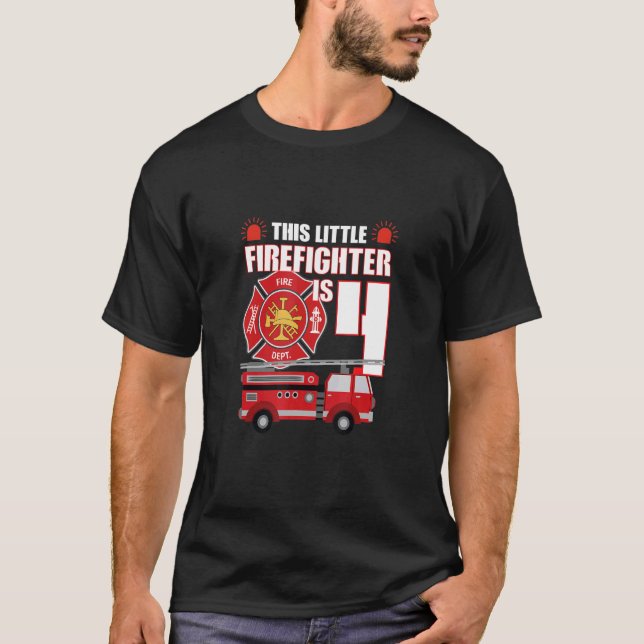 CAMISETA CRIANÇAS DIVERTIDAS ESTA PEQUENA LUTA DE FOGO TEM  (Frente)