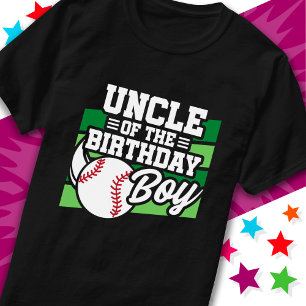 Camiseta Crianças divertidas Festa de Baseball Tio do Anive