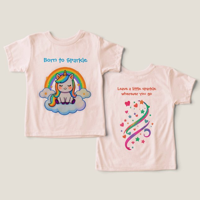 Camiseta Crianças Divertidas na Moda (Design Frente e Verso)