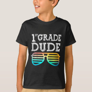 Camiseta Crianças do 1º ano Cara do 1º ano Volta às aulas C