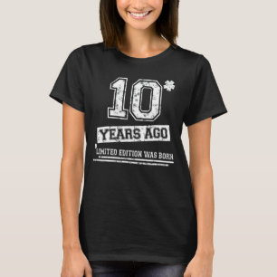 Camiseta Crianças do 10º aniversário da Festa de Meninos e