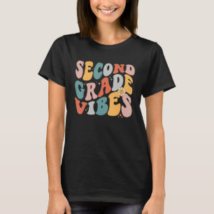 Camiseta Crianças do 2º grau Vibes do segundo Groovy 1rua D
