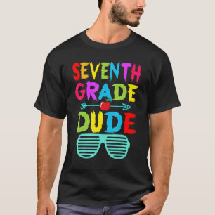 Camiseta Crianças do 7 Grau Dude Cute do 7º ano
