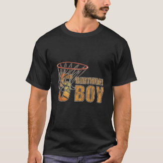 Camiseta Crianças do basquete de basquetebol de 5 Birthday 
