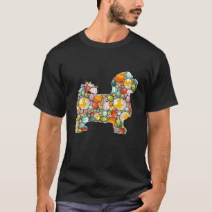 Camiseta Crianças do Dia da Páscoa do Cão Maltês de Páscoa