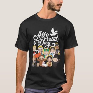 Camiseta Crianças do dia todo Rua católica Francis Theres