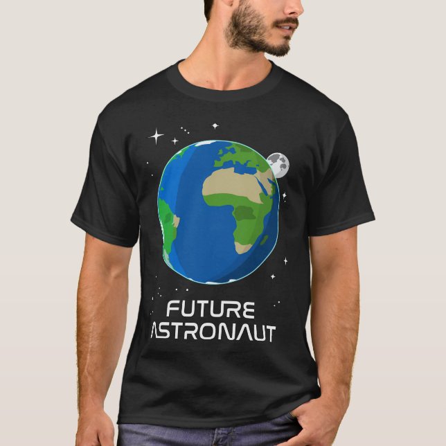 Camiseta Crianças do Espaço - Astronauta do Futuro (Frente)
