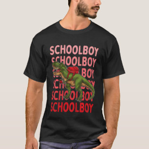 Camiseta Crianças do Primeiro Ano T-Rex Garoto da Escola Di