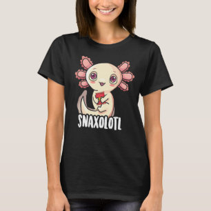 Camiseta Crianças do Snaxolotl Meninas Meninos Axolotl Come