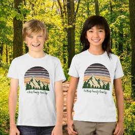 Camiseta Crianças do Sunset da Floresta de Viagem Personali