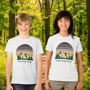 Camiseta Crianças do Sunset da Floresta de Viagem Personali