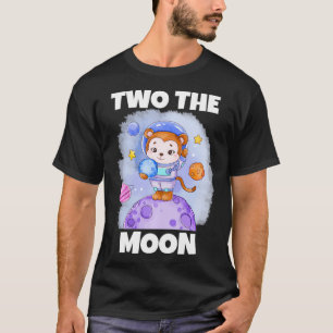 Camiseta Crianças Dois O Teto do segundo aniversário Moon