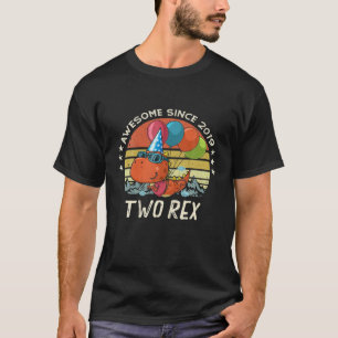 Camiseta Crianças Dois segundos aniversários Rex Segundo