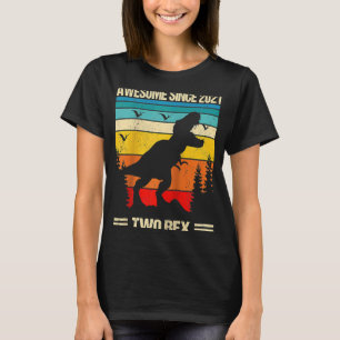 Camiseta Crianças Dois segundos aniversários Rex Segundo Di