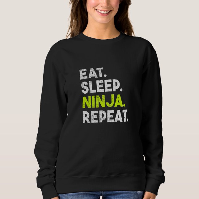 Camiseta Crianças Dormem Ninja Repete Ninja (Frente)